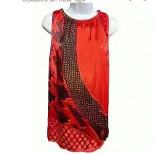 Vintage Cabi Red Hot tunic EUC